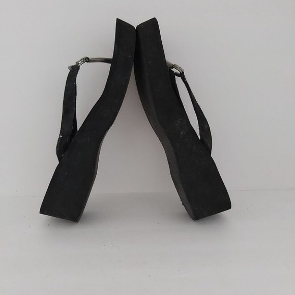 Women's CZ Ring Platform Flip Flop Sandals 7-8 - Picture 5 of 7